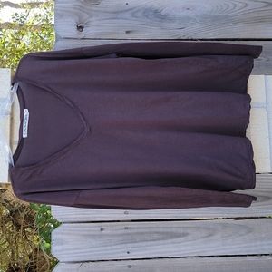 Michael Stars Brown Long Sleeved boyfriend Tee